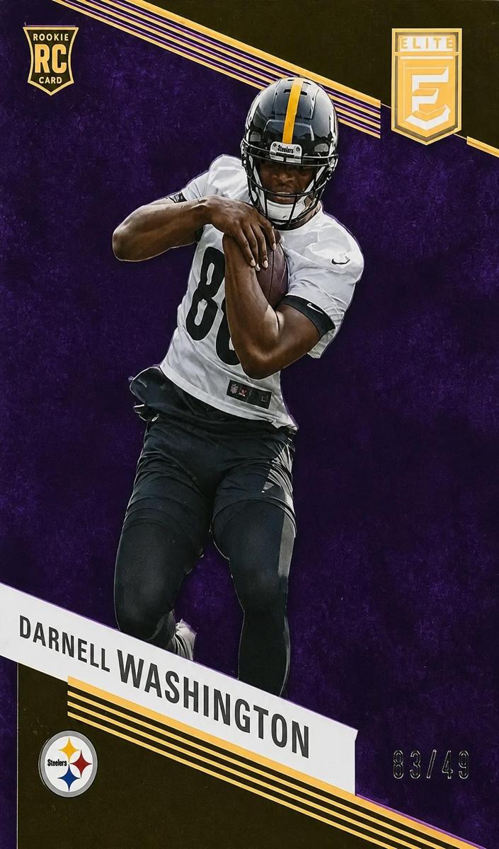 2023 Donruss Elite Football Purple Darnell Washington #126