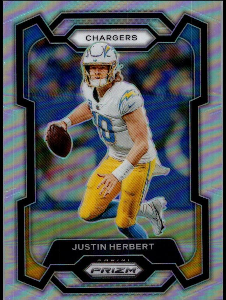 2023 Panini Prizm Football Silver Justin Herbert #158