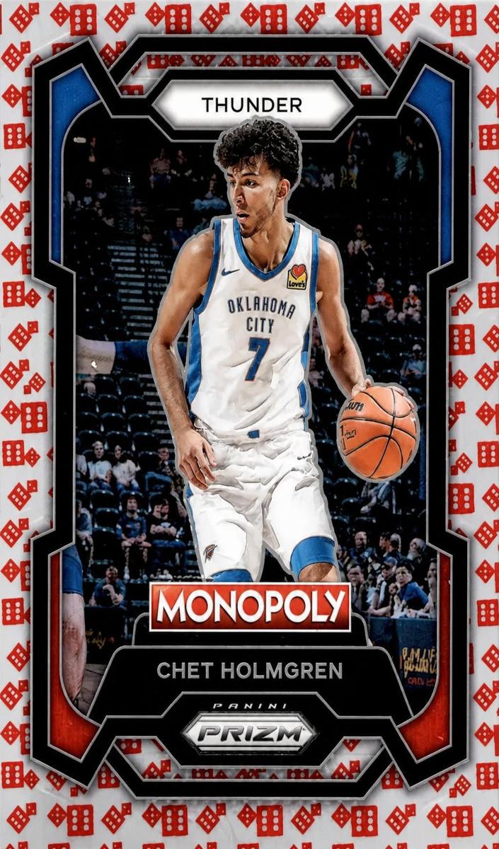 2023 Panini Prizm Monopoly Basketball Dice Chet Holmgren #62 PSA 9