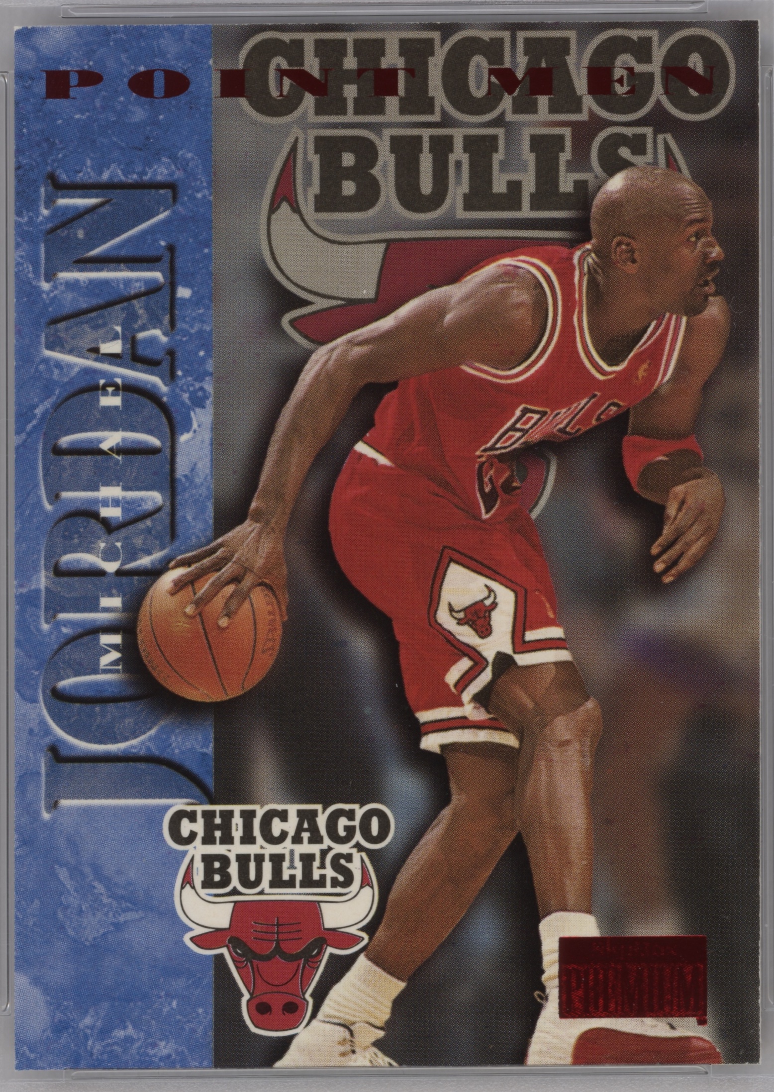 1996 Skybox Premium Basketball Rubies Michael Jordan #247 PSA 9