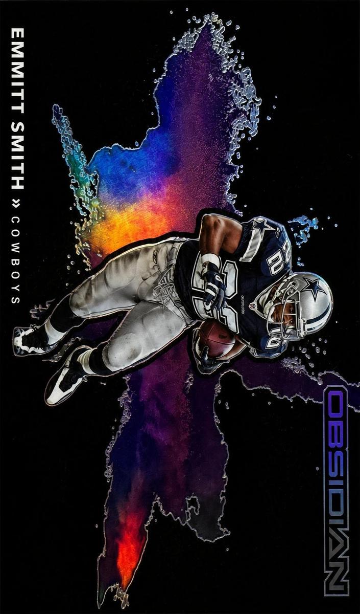 2021 Panini Obsidian Football Emmitt Smith #CB-20 PSA 9