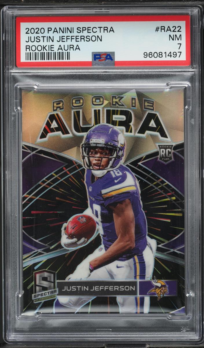 2020 Panini Spectra Football Justin Jefferson #RA-22