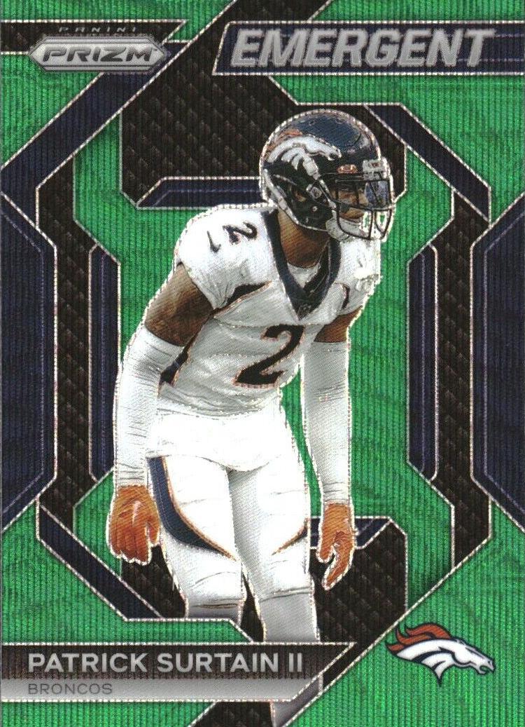 2023 Panini Prizm Football Green Wave Patrick Surtain #H-19