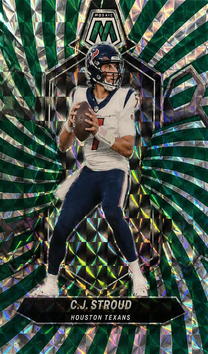 2024 Panini Mosaic Football Green Swirl C.J. Stroud #85