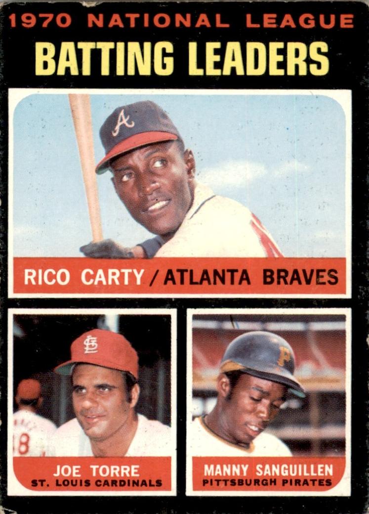 1971 Topps Baseball NL Batting Leaders #62