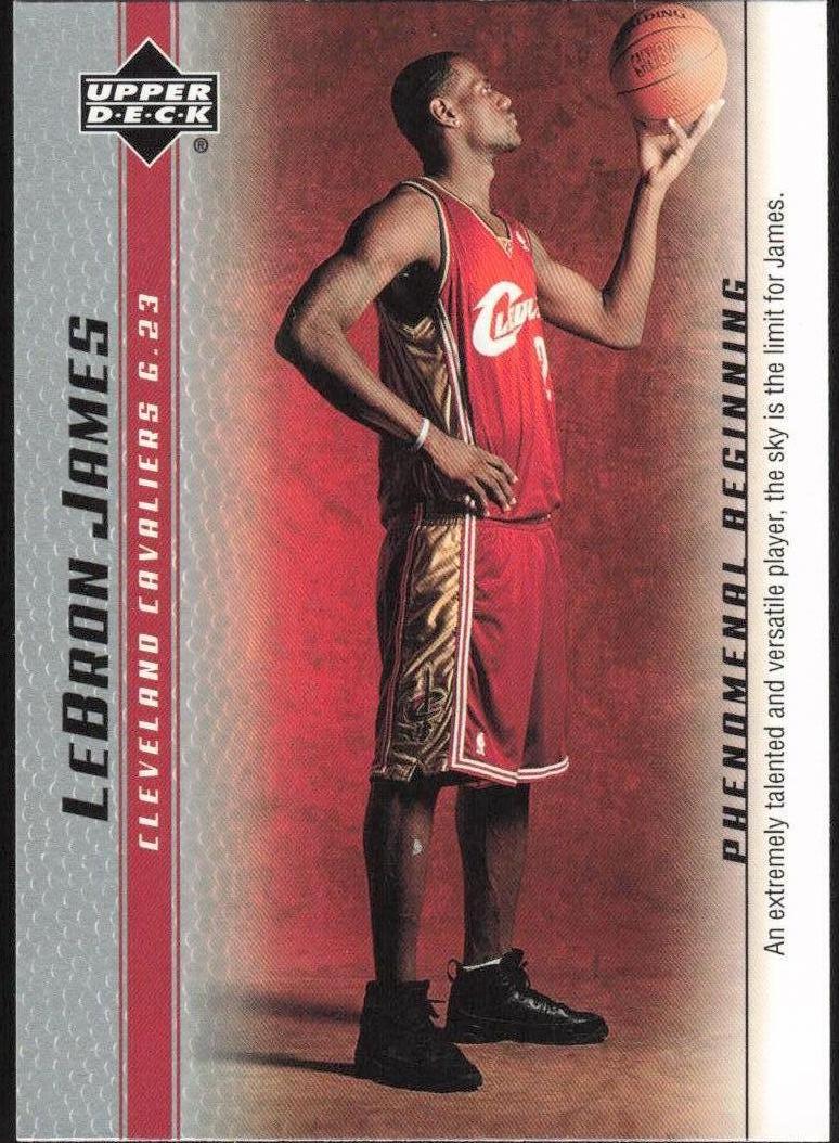 2003 Upper Deck LeBron James Phenomenal Beginnings Basketball Lebron James #1 PSA 8.5