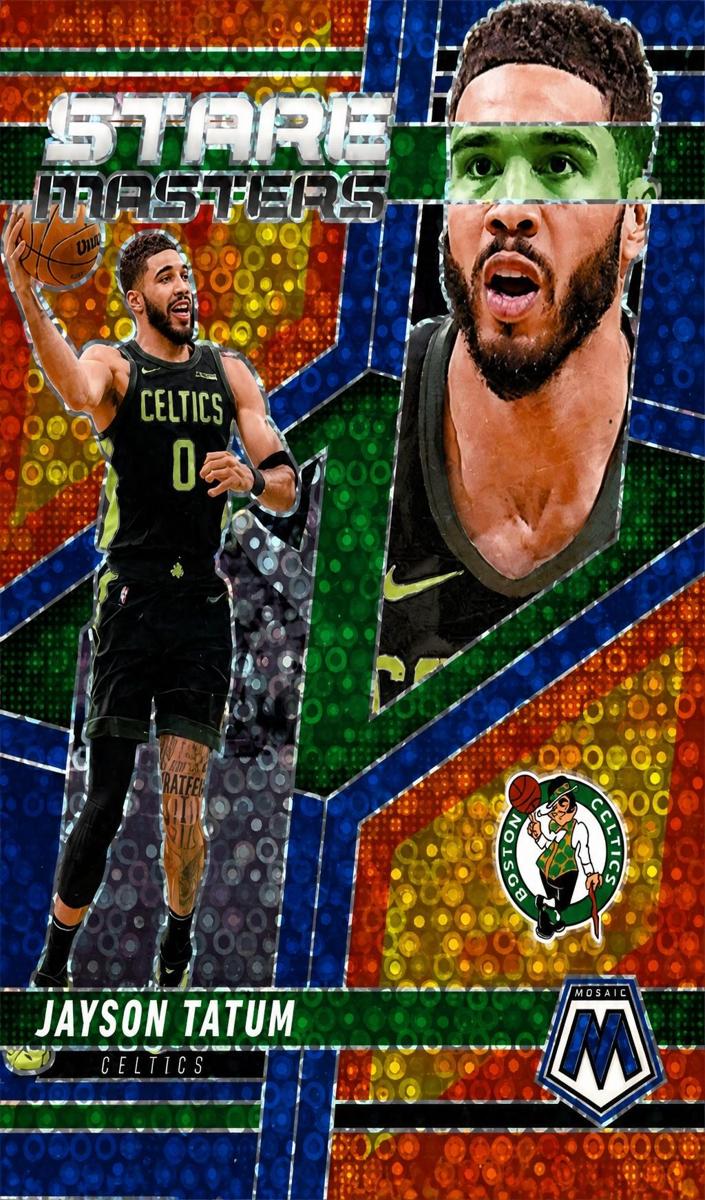 2024 Panini Mosaic Basketball Fast Break Blue Jayson Tatum #13