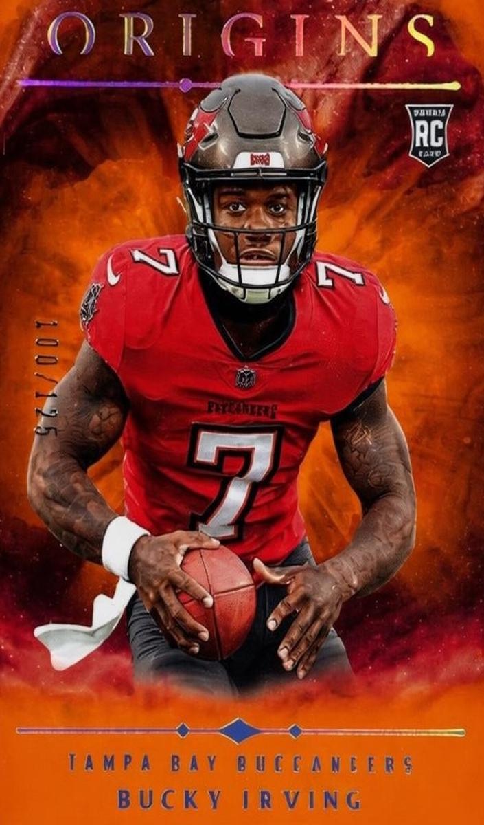 2024 Panini Origins Football Orange Bucky Irving #107