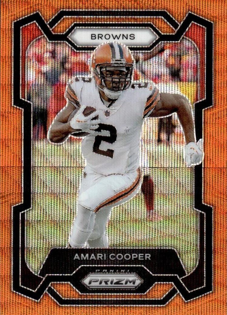 2023 Panini Prizm Football Orange Wave Amari Cooper #64