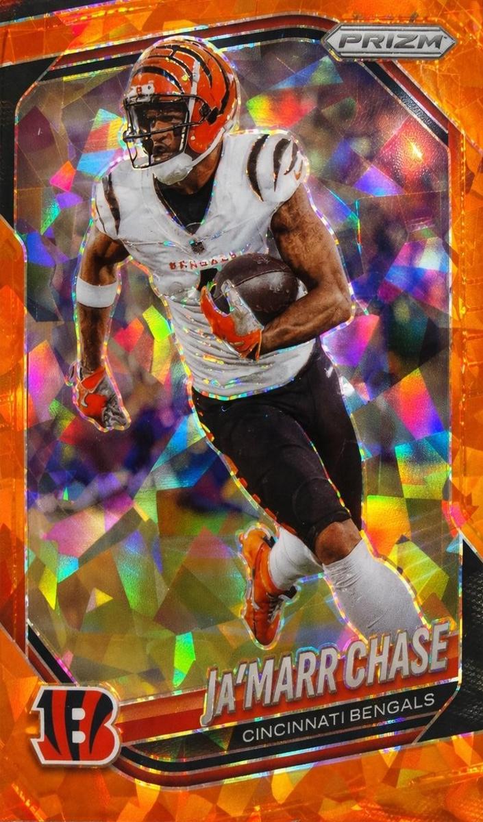 2025 Panini Prizm Football Orange Ice Ja'Marr Chase #208