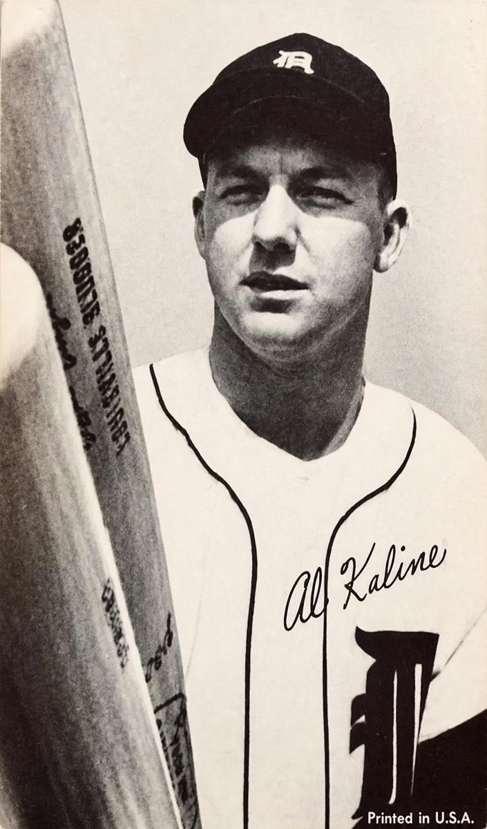 1962 Exhibits Statistic Back Baseball Red Back Al Kaline #NNO PSA 4.5