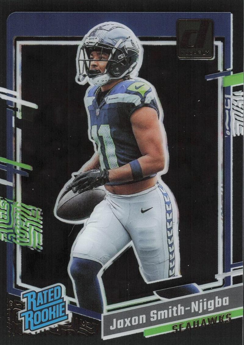 2023 Panini Clearly Donruss Football Gold Jaxon Smith-Njigba #67 PSA 10