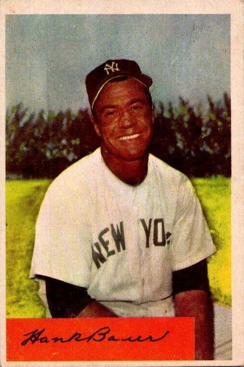 1954 Bowman Baseball Hank Bauer #129