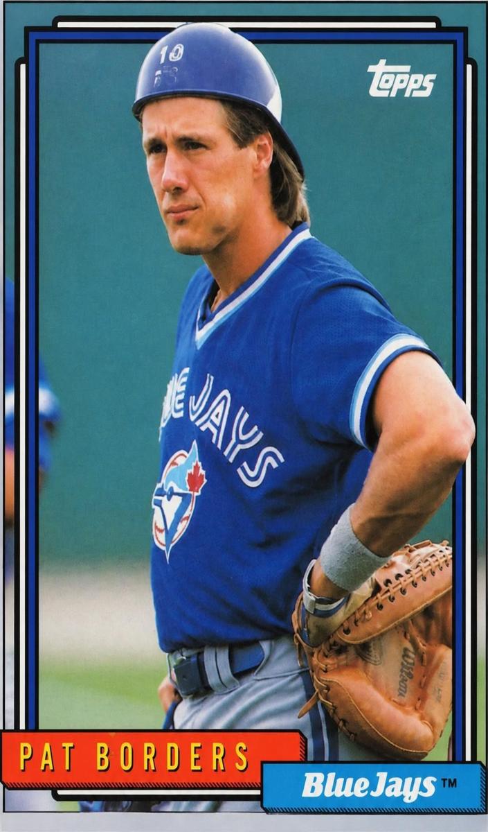 1992 Topps Baseball Pat Borders #563 PSA 9