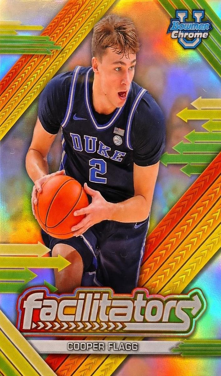 2024 Bowman Chrome University Basketball Refractor Cooper Flagg #F-10