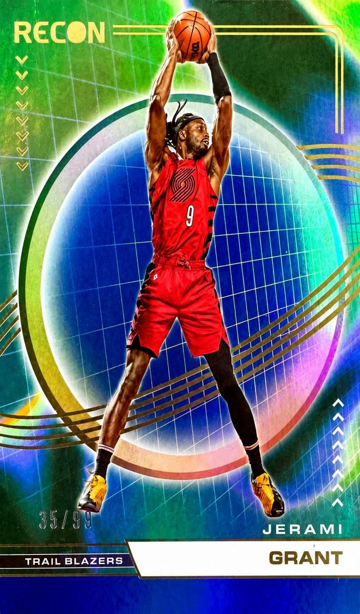 2022 Panini Recon Basketball Holo Blue Jerami Grant #101