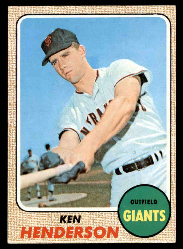 1968 Topps Baseball Ken Henderson #309