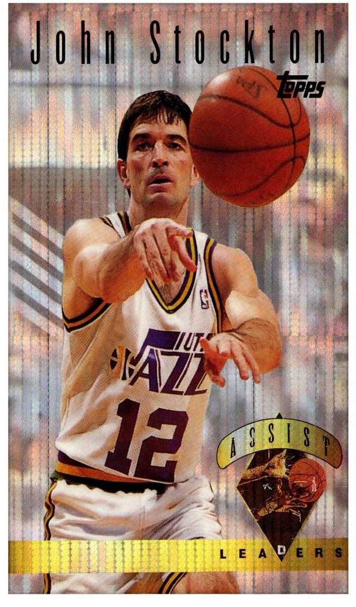 1995 Topps Basketball Power Boosters John Stockton #16