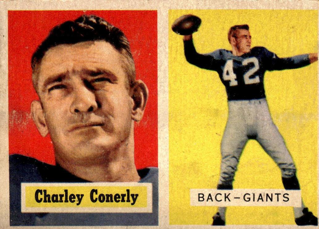 1957 Topps Football Charley Conerly #109