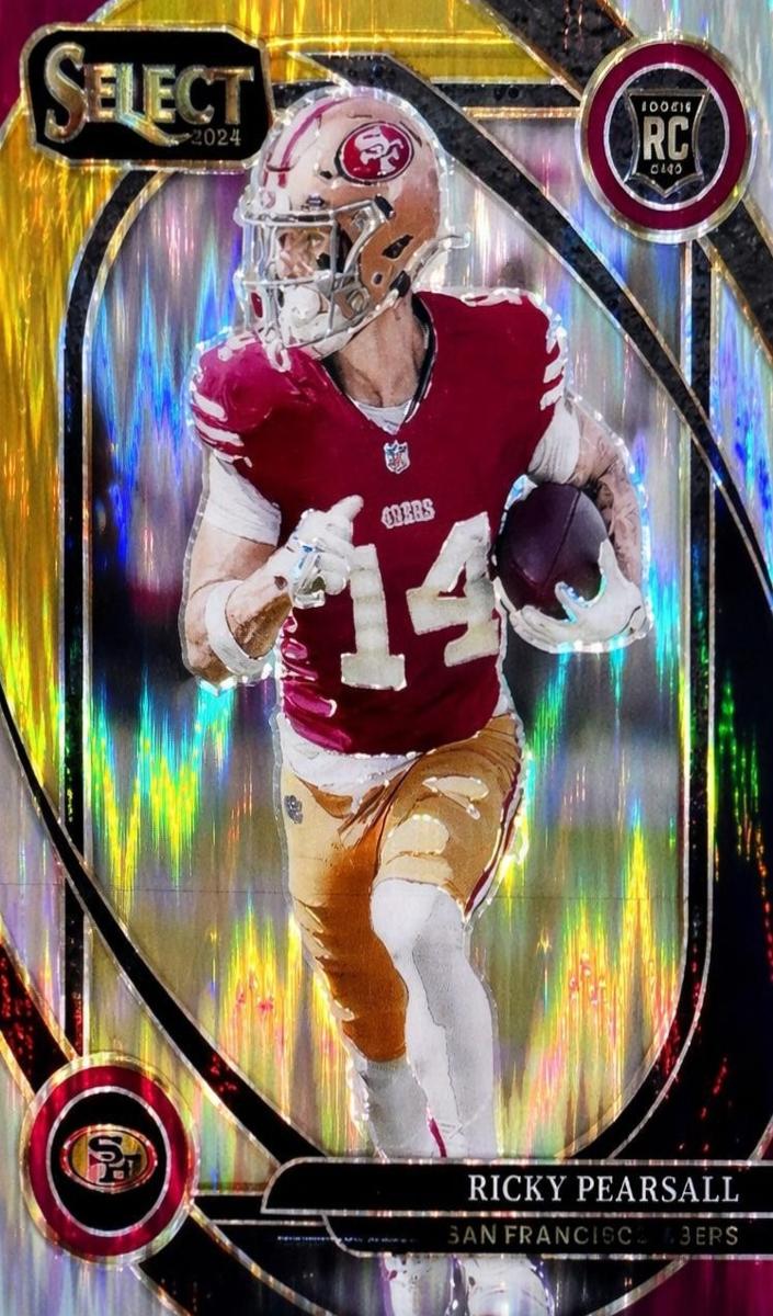 2024 Panini Select Football Black and Gold Shock Ricky Pearsall #285