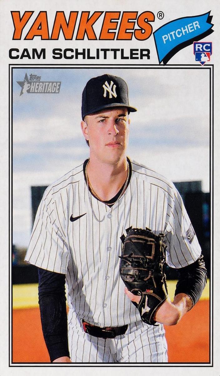 2026 Topps Heritage Baseball Cam Schlittler #222 RAW Ungraded