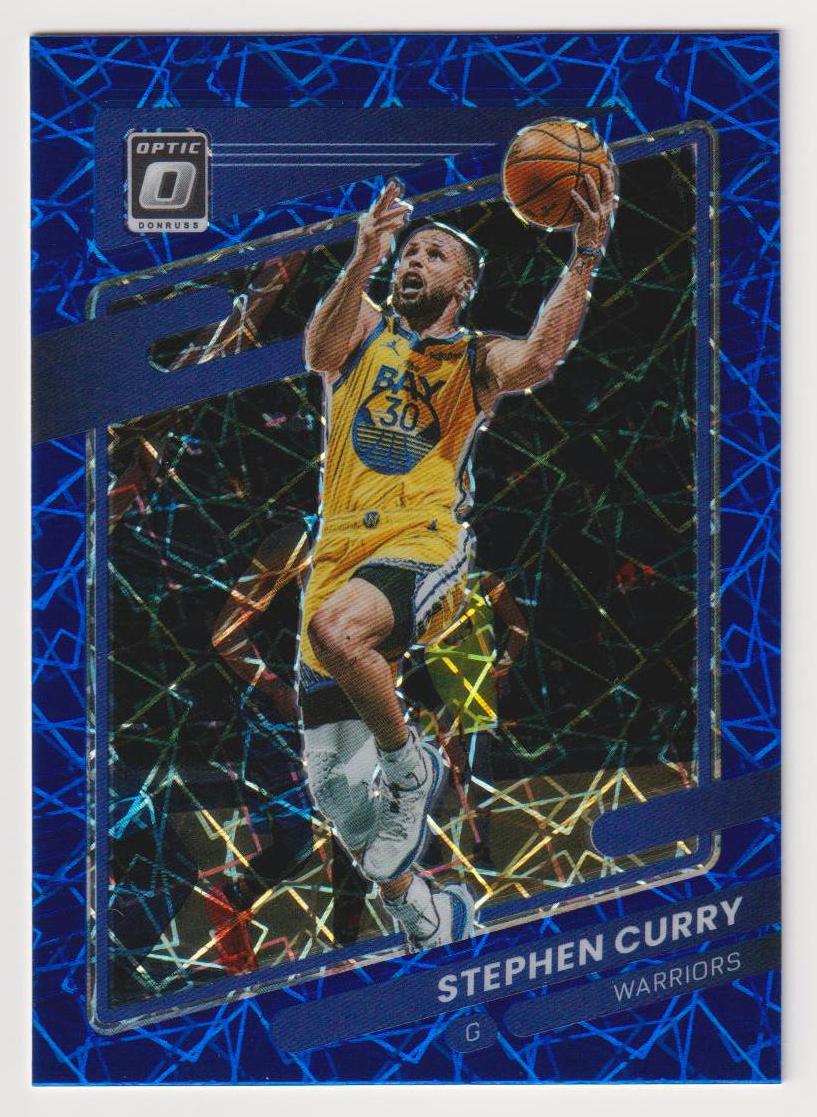 2021 Donruss Optic Basketball Blue Velocity Stephen Curry #128