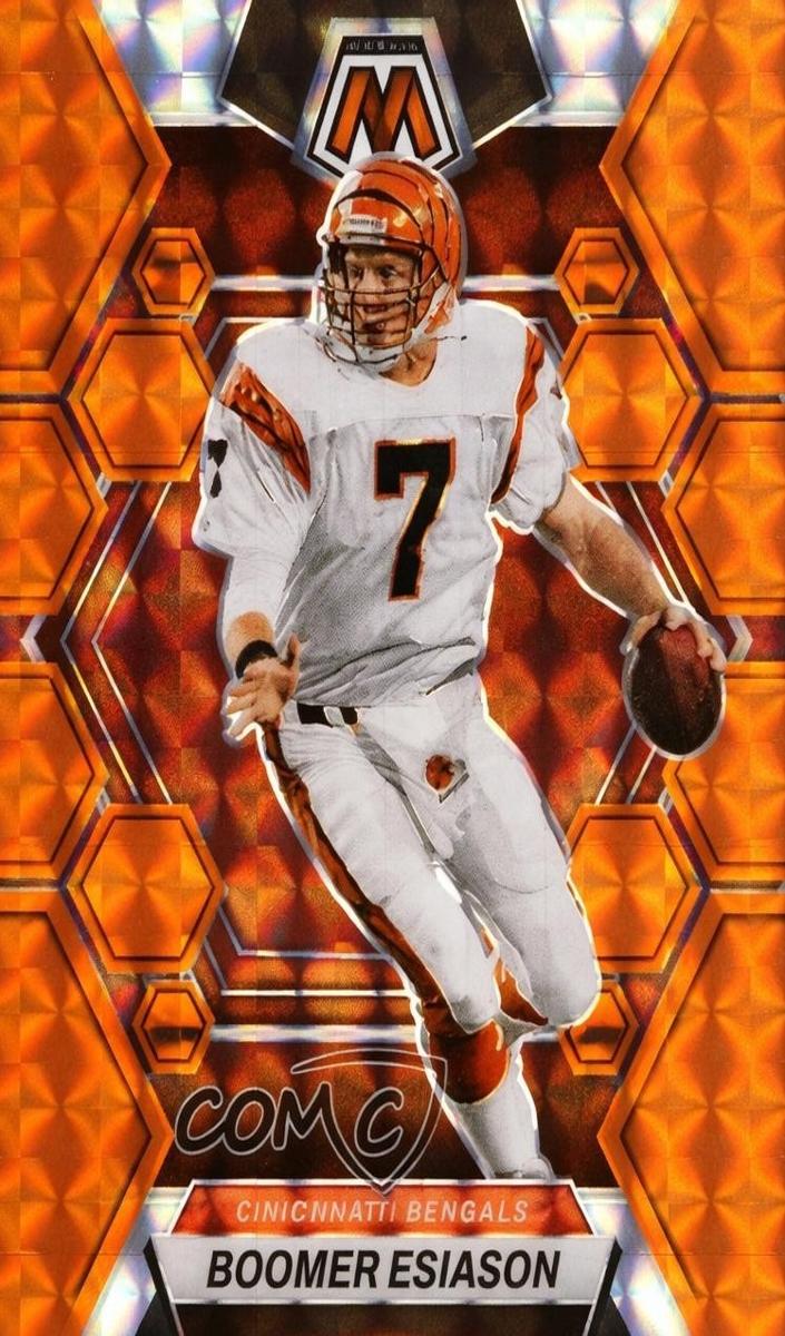 2023 Panini Mosaic Football Orange Boomer Esiason #46 SGC 10