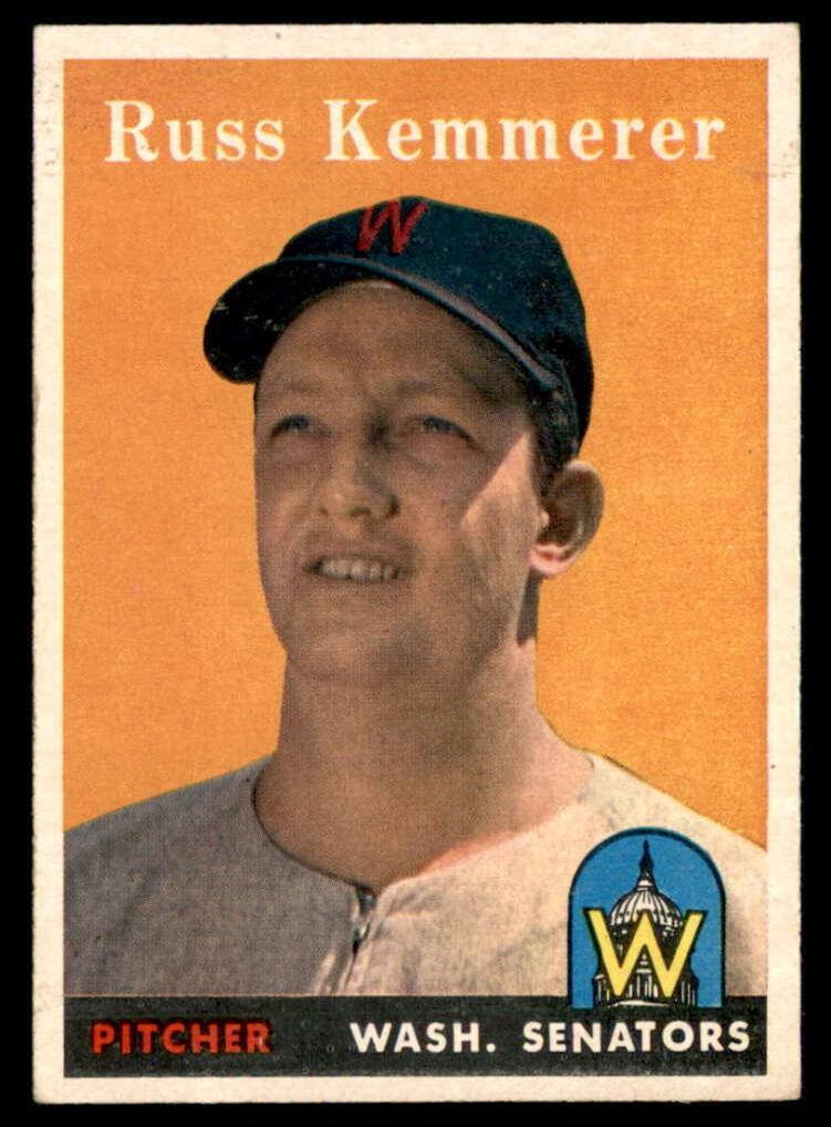 1958 Topps Baseball Russ Kemmerer #137 PSA 7