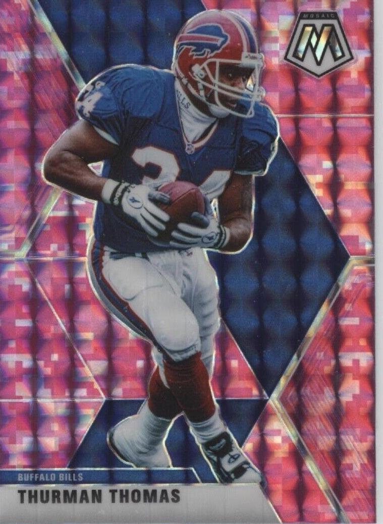 2020 Panini Mosaic Football Camo Pink Thurman Thomas #32