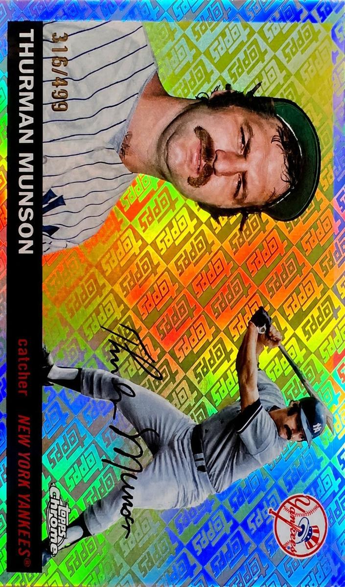 2025 Topps Chrome Platinum Baseball Topps Logo Refractor Thurman Munson #214