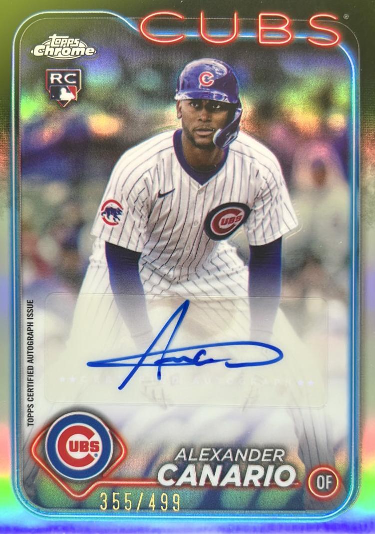 2024 Topps Chrome Update Baseball Refractor Alexander Canario #AC-AC PSA 10