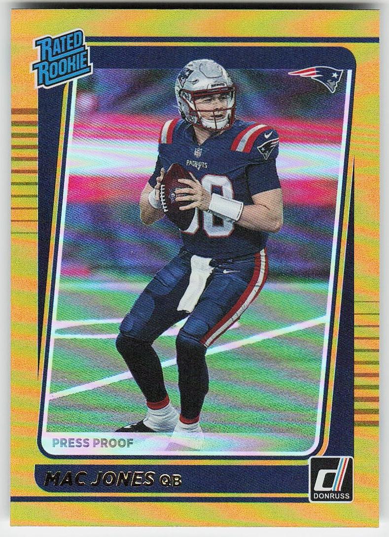 2021 Panini Donruss Football Press Proof Premium Mac Jones #255