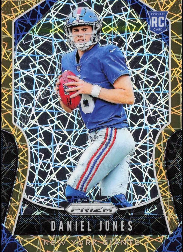 2019 Panini Prizm Football Lazer Daniel Jones #302 PSA 9