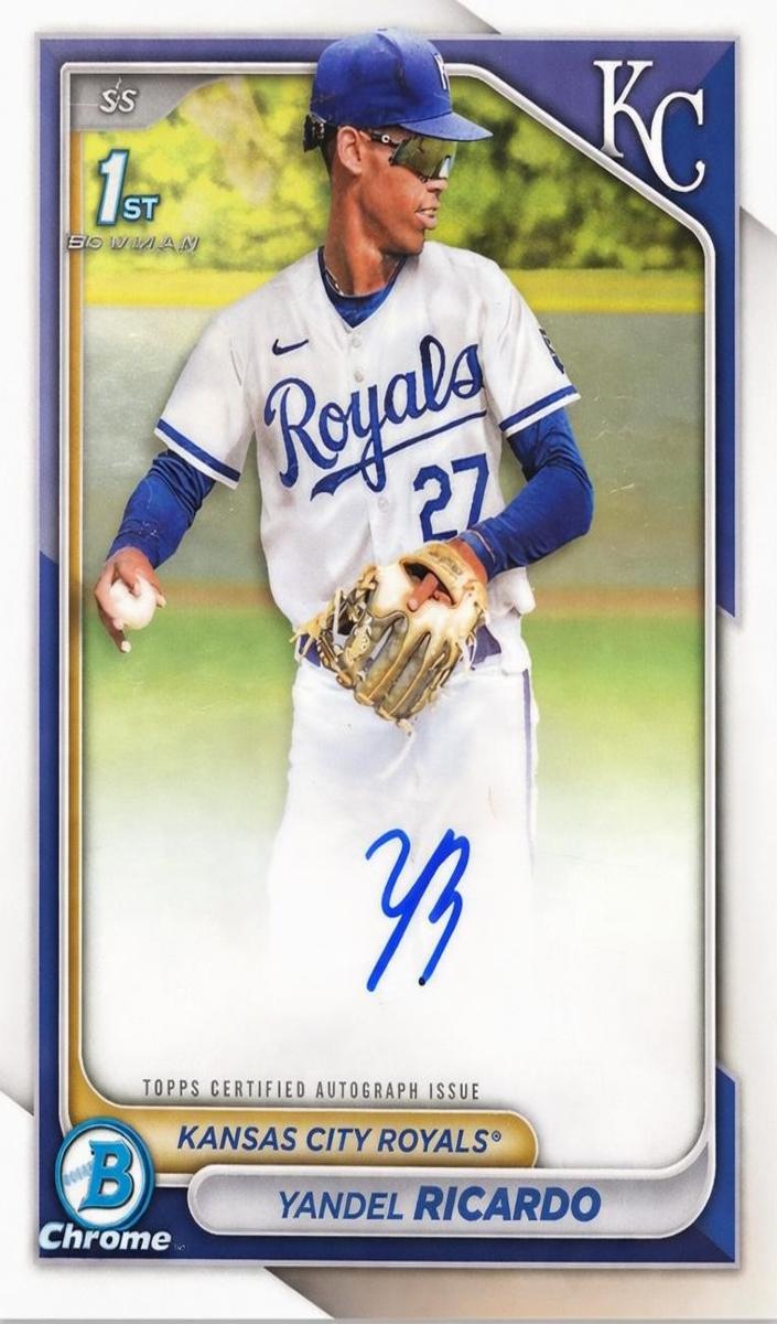 2024 Bowman Chrome Baseball Yandel Ricardo #CPA-YRI PSA 9