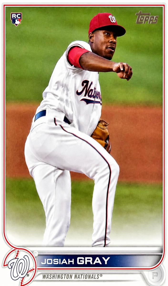 2022 Topps Baseball Josiah Gray #43 PSA 9