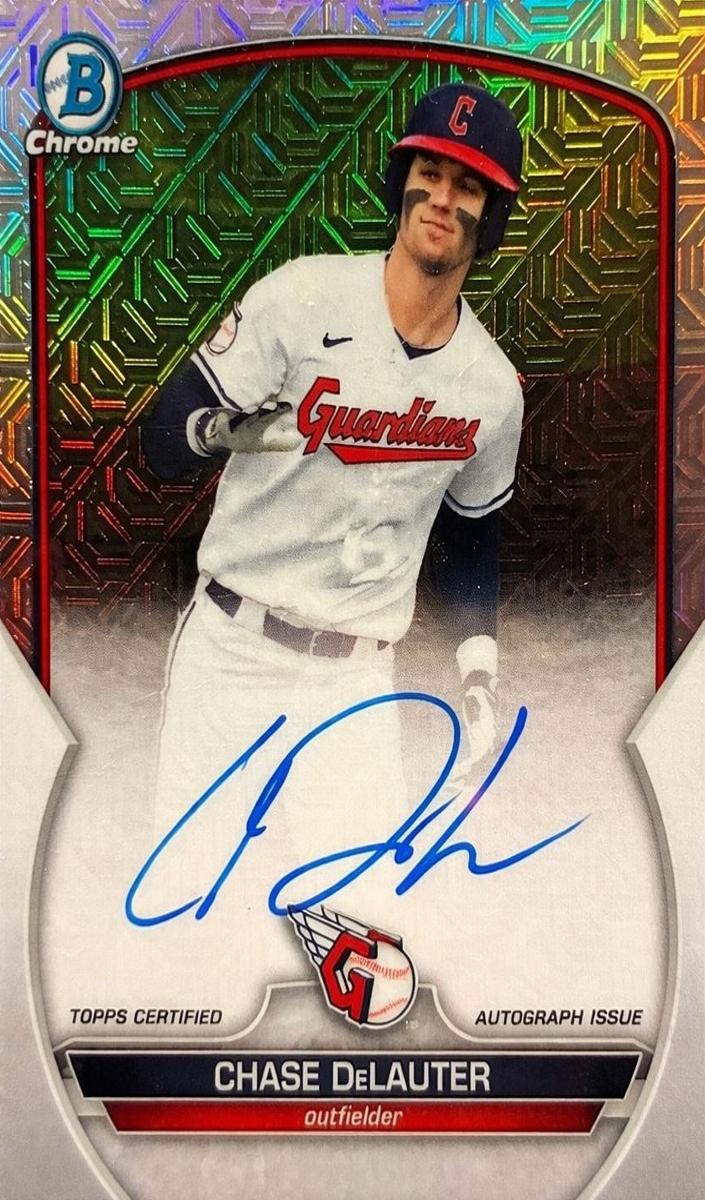 2023 Bowman Chrome Mega Box Baseball Chase DeLauter #BMA-CD PSA 9