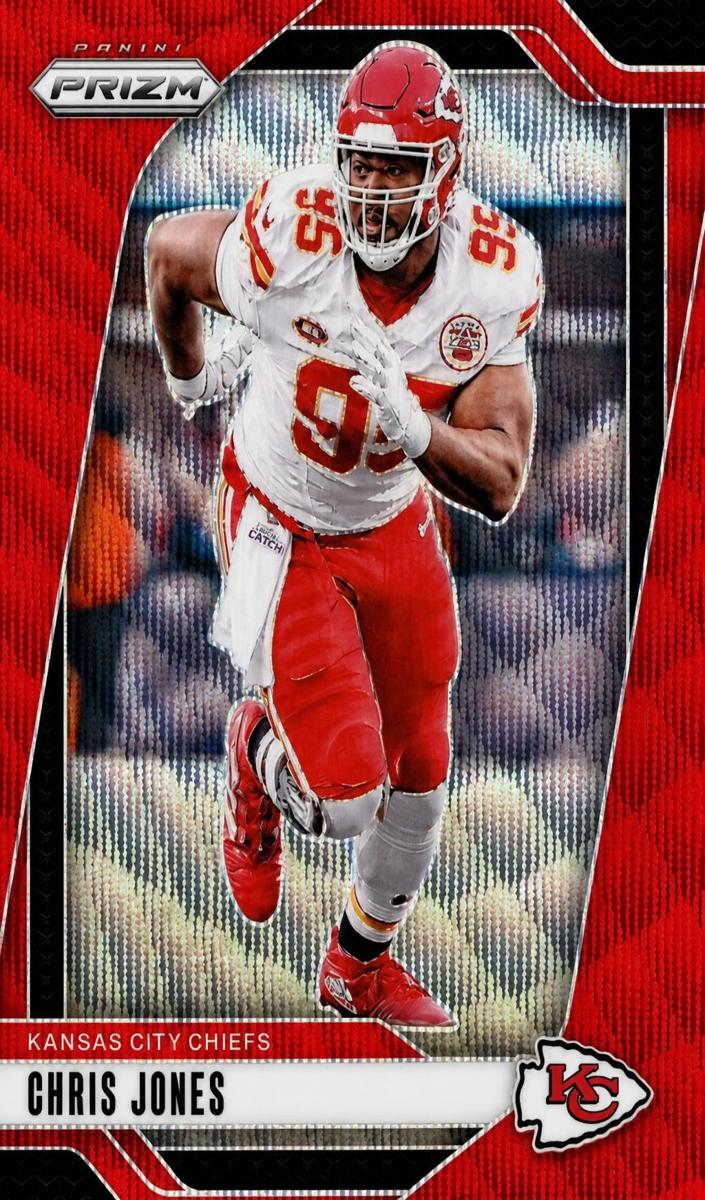 2024 Panini Prizm Football Red Wave Chris Jones #143