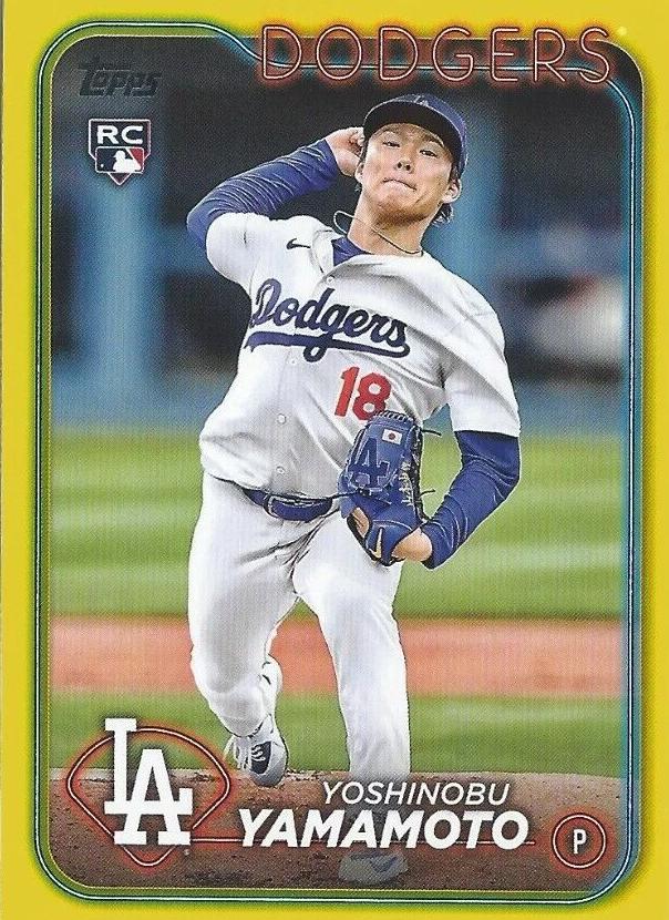2024 Topps Baseball Yellow Yoshinobu Yamamoto #553 SGC 10