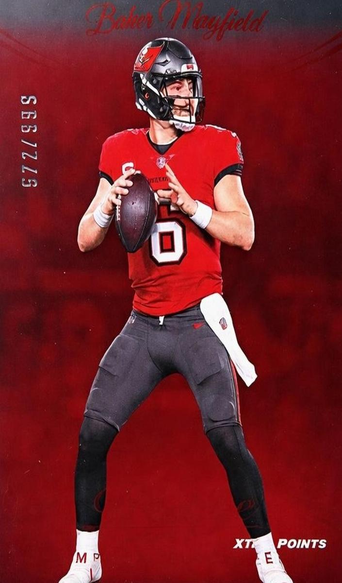 2024 Panini Prestige Football Red Xtra Points Baker Mayfield #275 PSA 9