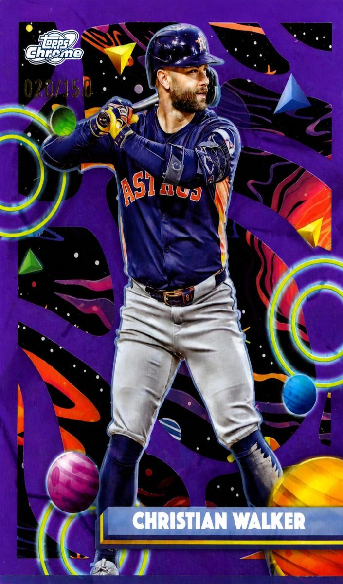 2025 Topps Cosmic Chrome Baseball Purple Nebula Refractor Christian Walker #33