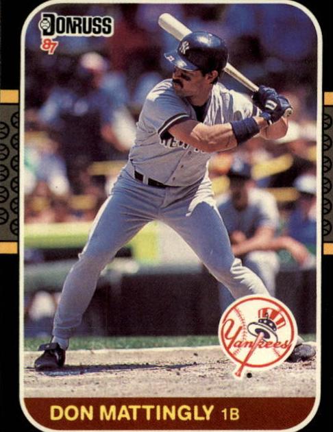 1987 Donruss Baseball Don Mattingly #52 PSA 9