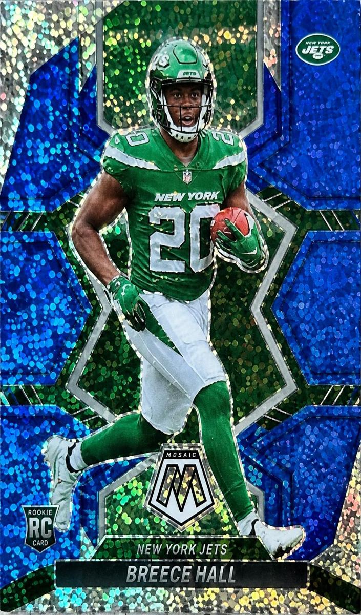 2022 Panini Prizm Football Blue Sparkle Breece Hall #317