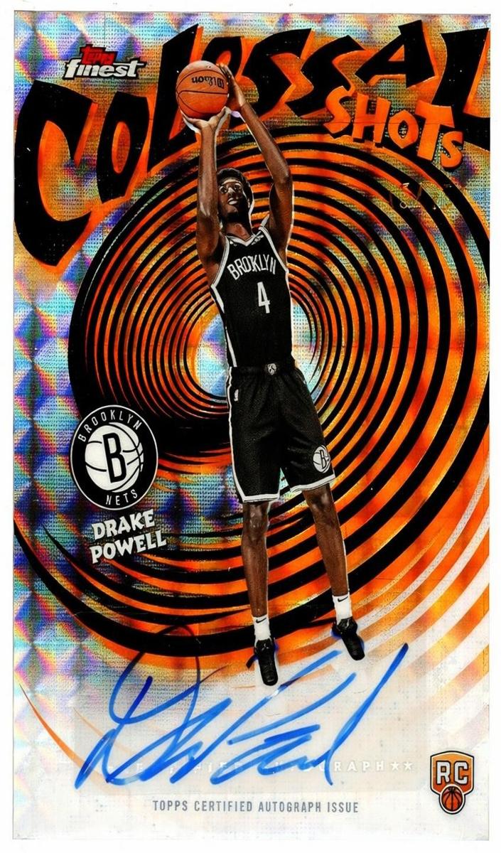2025 Topps Finest Basketball Orange Geometric Refractor Drake Powell #CS-DP