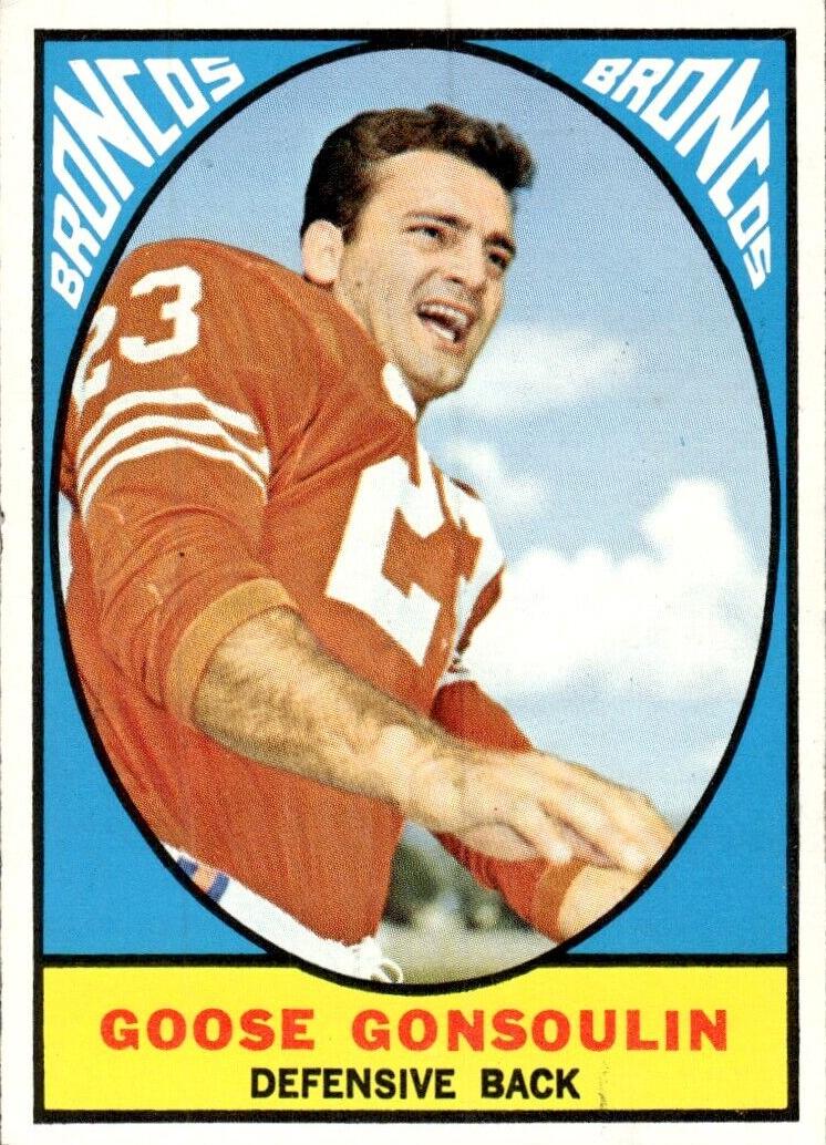 1967 Topps Football Goose Gonsoulin #34