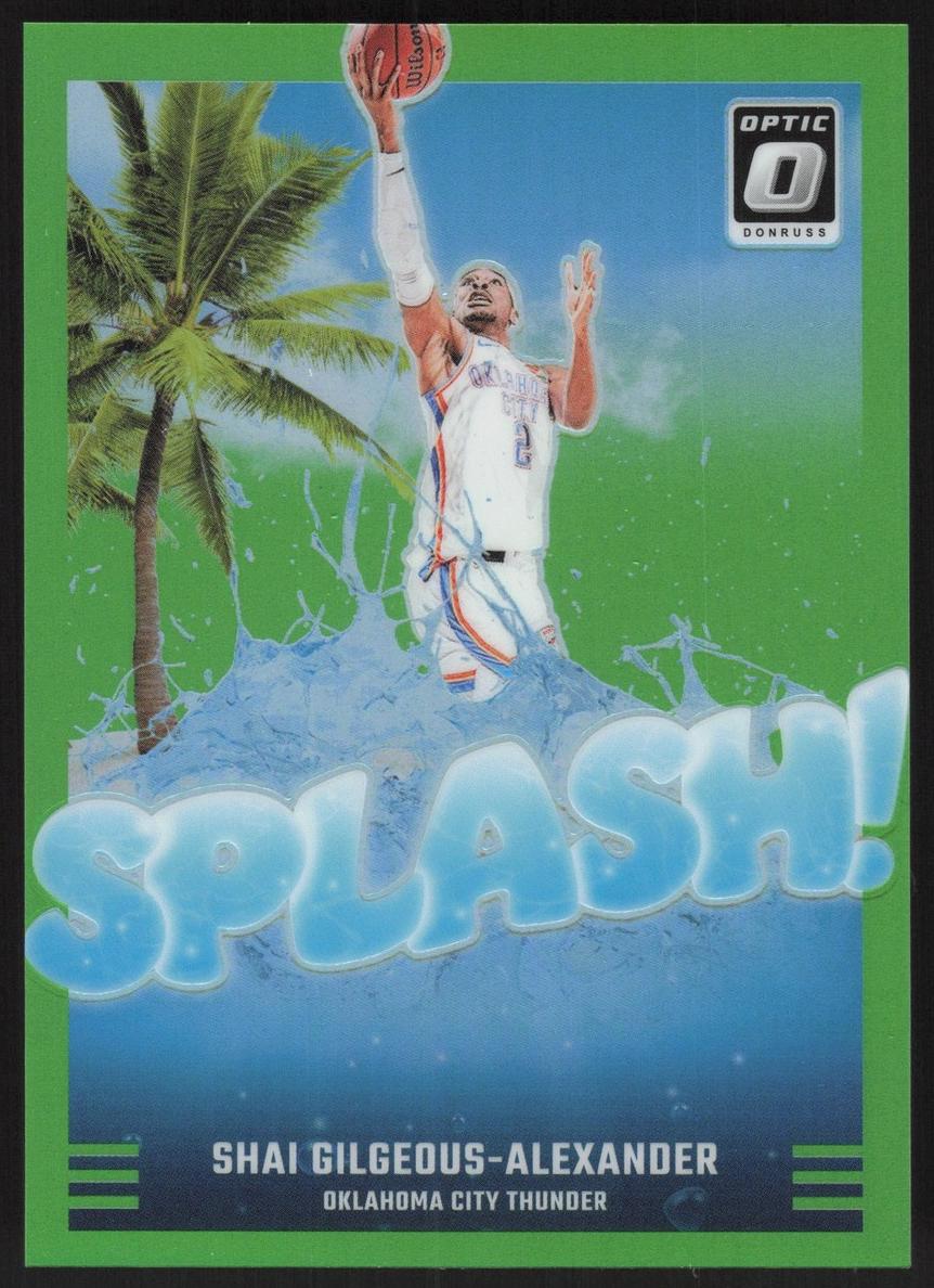 2024 Donruss Optic Basketball Lime Green Shai Gilgeous-Alexander #6