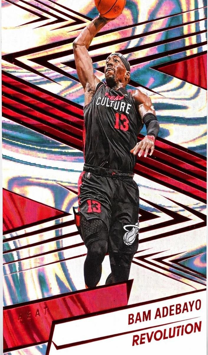 2024 Panini Revolution Basketball Red Swirl Bam Adebayo #58