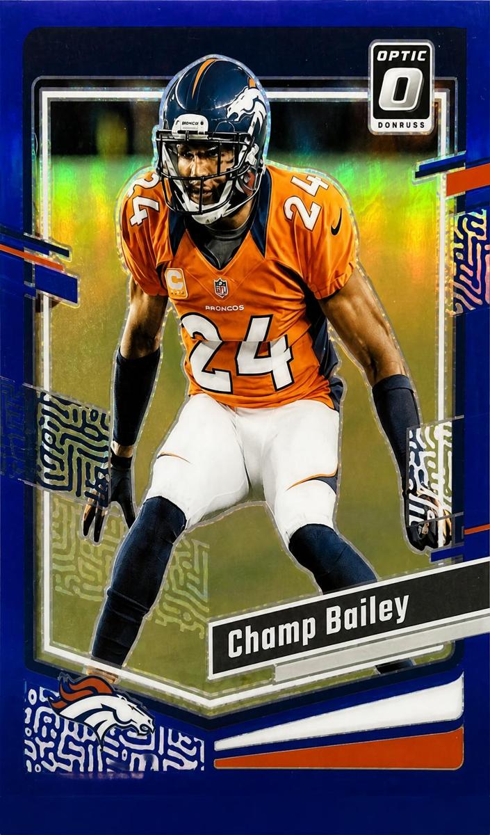 2023 Donruss Optic Football Blue Champ Bailey #52