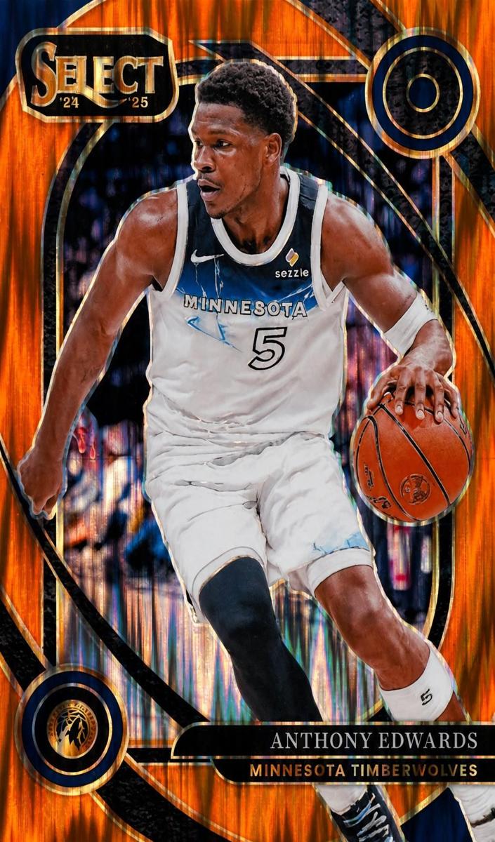 2024 Panini Select Basketball Orange Flash Anthony Edwards #248 PSA 10