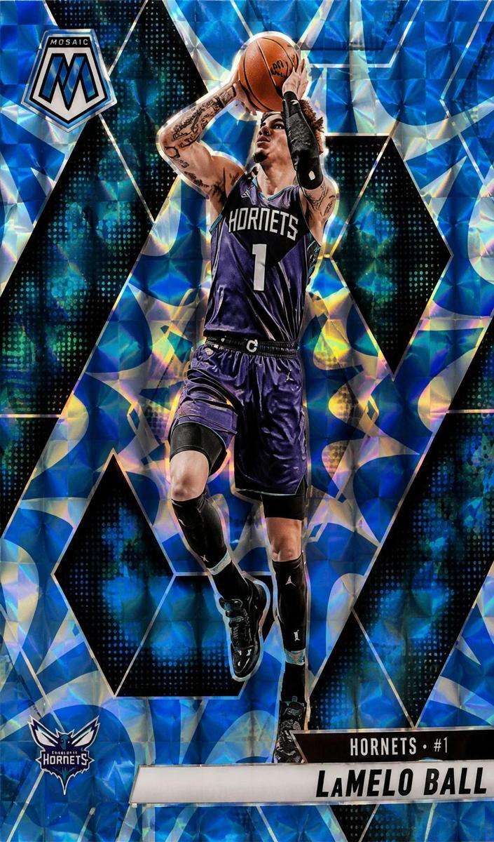 2024 Panini Mosaic Basketball Reactive Blue LaMelo Ball #190 PSA 9