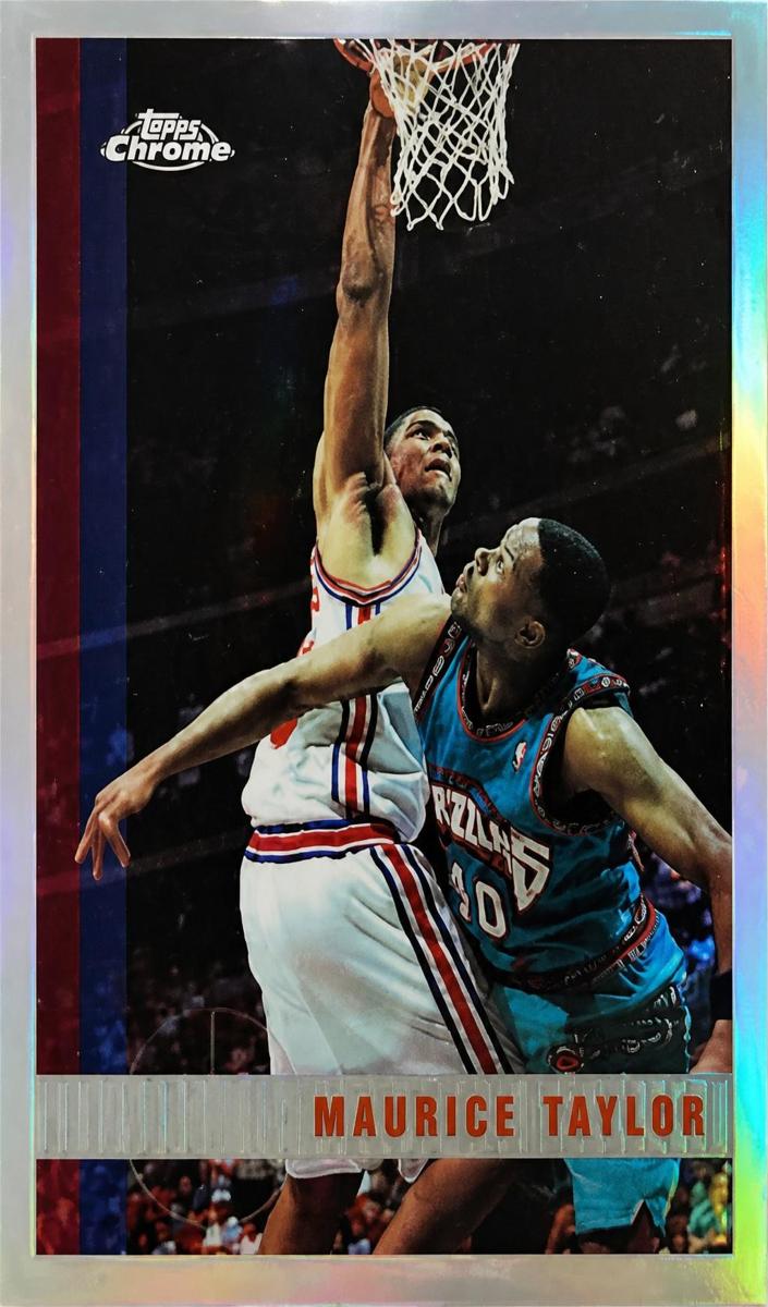 1997 Topps Chrome Basketball Refractor Maurice Taylor #212